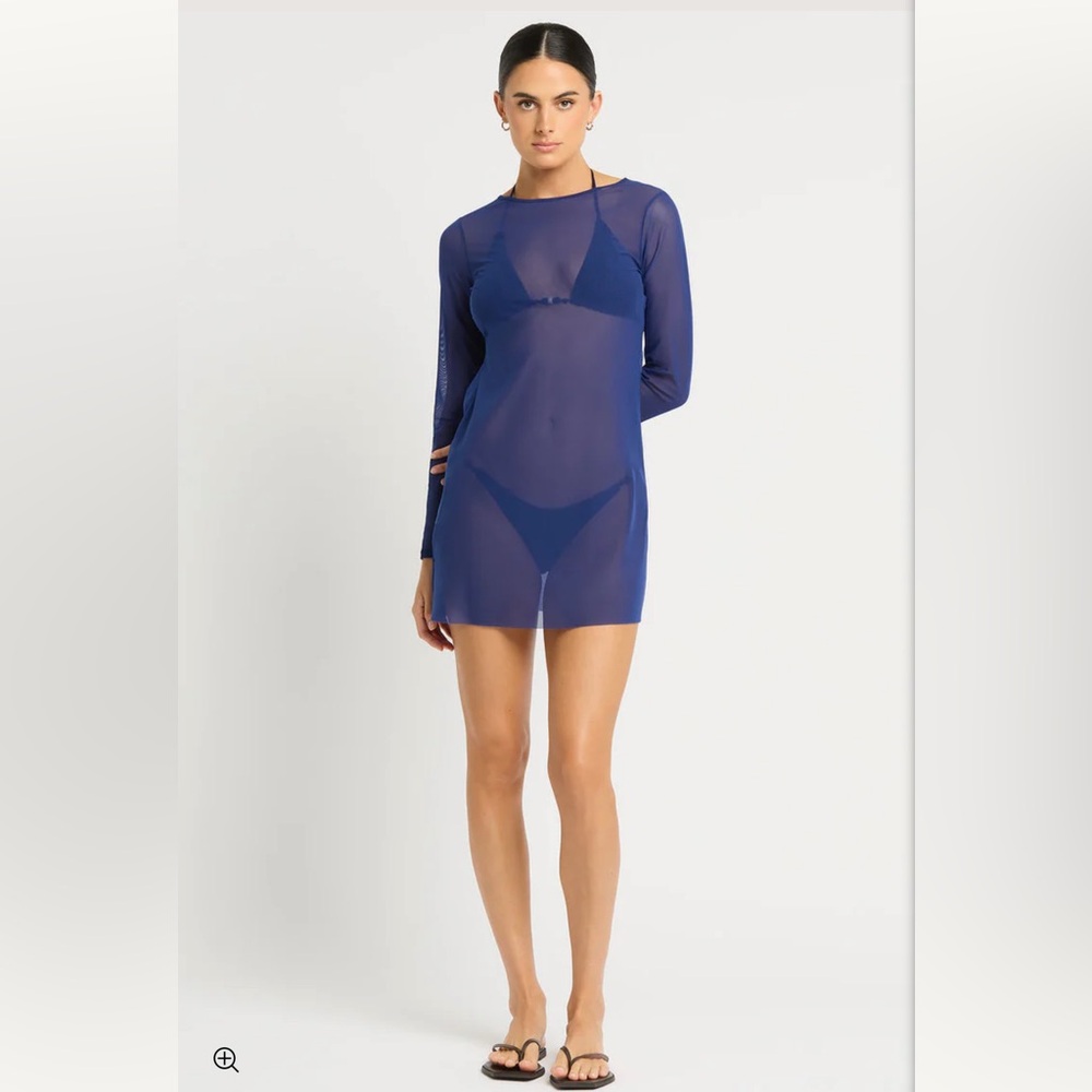 New Bond-eye Gisele Mini Dress Midnight Mesh Size M/L NWT